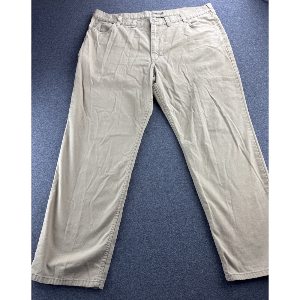 Carhartt Rugged Flex Relaxed Fit Canvas Work Pants Men's Size 44x31 Tan 5-Pocket - Picture 5 of 16